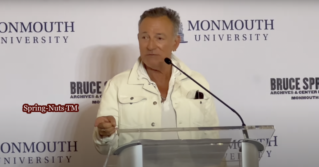 Bruce Springsteen Speaks At Monmouth University, Where His Archives Are Getting A New Building