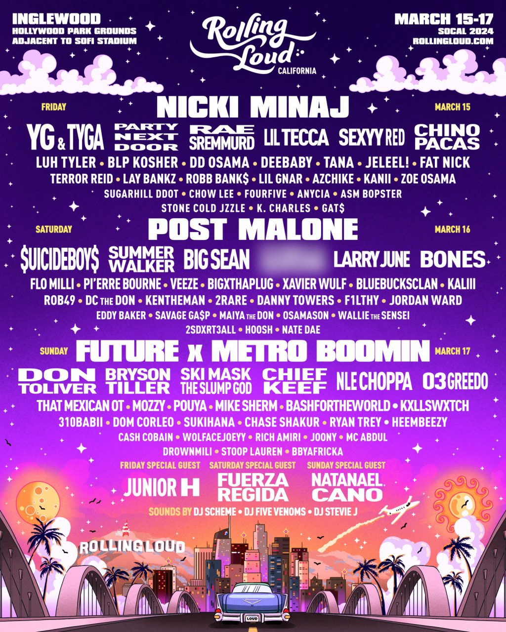 Rolling Loud replaces Lil Uzi Vert with Future x Metro Boomin on 2024 California lineup